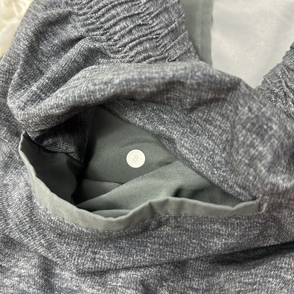 Lululemon Spring Break Away Short II Heathered Texture Printed Greyt Deep Coal - Picture 5 of 6